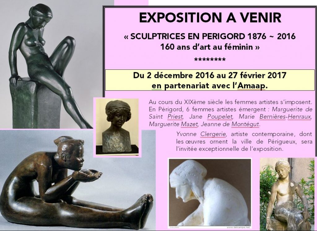 exposition à venir sculptrices en périgord