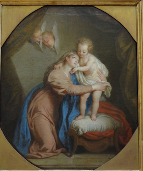 Vierge à l’enfant, XVIIIe, Coypel