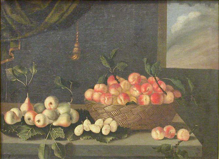 Nature morte aux abricots, XVIe, Dorival