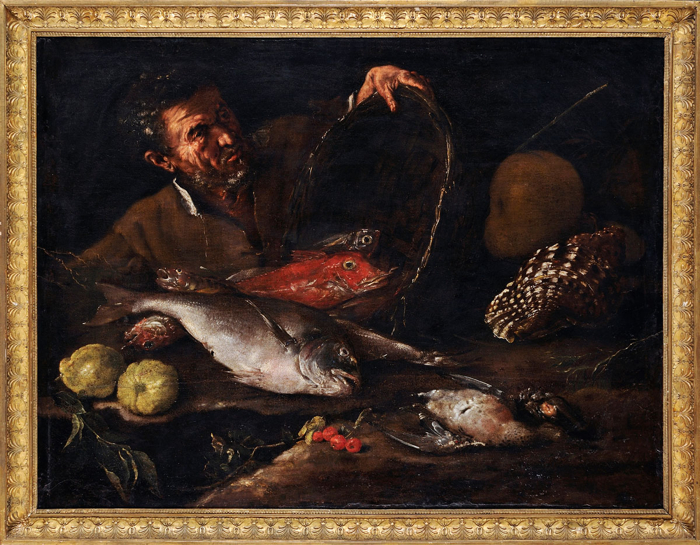 Le marchande de poissons,  XVIe, Recco, MNR